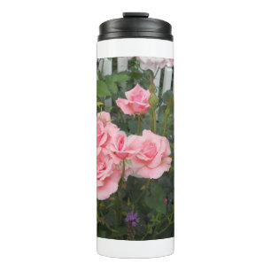 Rosa Rosen Thermosbecher
