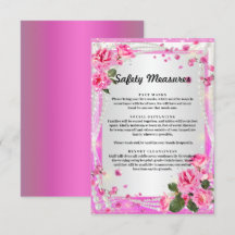 Rosa Rosen und Perlen - Sicherheitsmaßnahmen