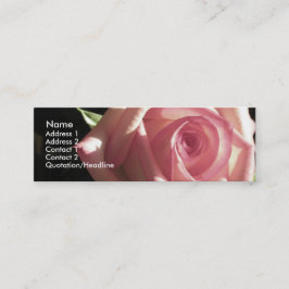 Rosa Rosen-Visitenkarte Mini Visitenkarte