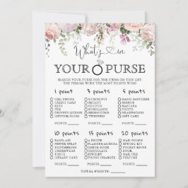 Rosa Rosen Was ist in deinem Brautparty? Einladung