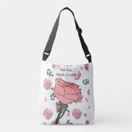 Rosa Rosen - Zart und Lieblich Tragetaschen Mit Langen Trägern