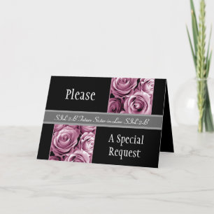 ROSA Rosen ZUKÜNFTIGE SCHWÄGERIN ist meine Einladung
