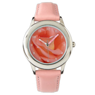 Rosa Rosenblätter Armbanduhr