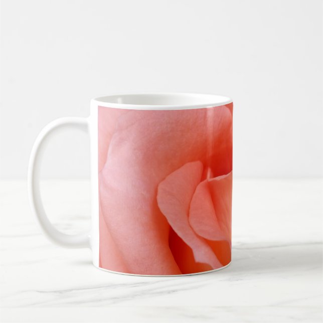 Rosa Rosenblätter Kaffeetasse (Links)