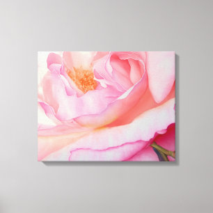 Rosa Rosenblätter Leinwanddruck