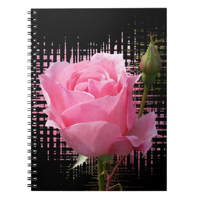 Rosa Rosenblätter Notizblock (Vorderseite)