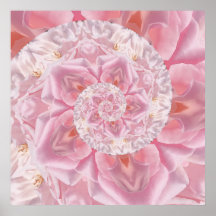 Rosa Rosenblätter Spiral of Liebe Digital Artwork