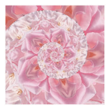 Rosa Rosenblätter Spiral of Liebe Digital Artwork