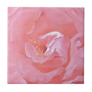 Rosa Rosenblättern Tile Fliese