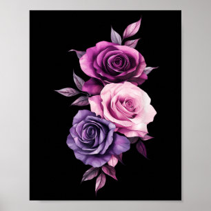 Rosa Rosenblüte Botaniker Garten Blume Rose Poster