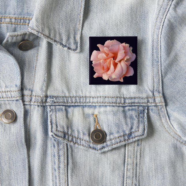 Rosa Rosenblüte Button (Beispiel)
