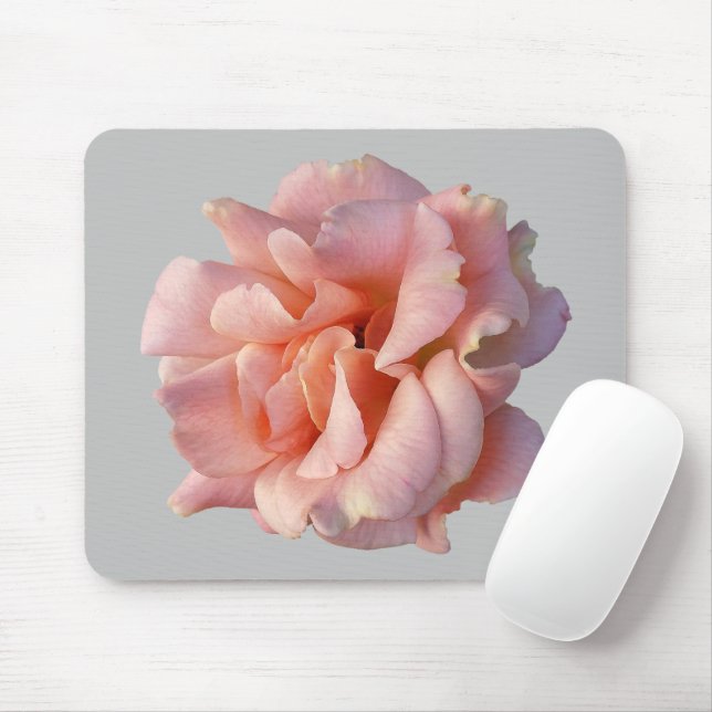Rosa Rosenblüte Mousepad (Mit Mouse)