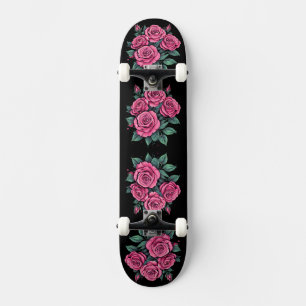 Rosa Rosenblüten Skateboard