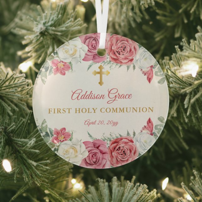 Rosa Rosengarten Blumengärten Ornament Aus Glas (InSitu)