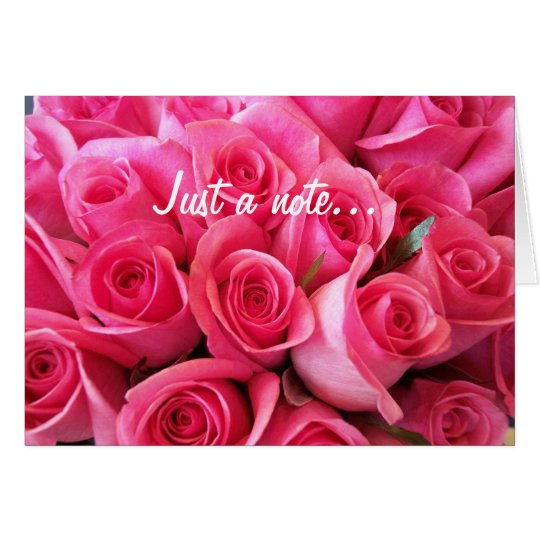 Rosa Rosenkarte Karte