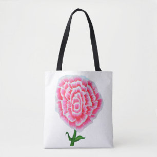 Rosa Rosenmalerei Tote Tasche