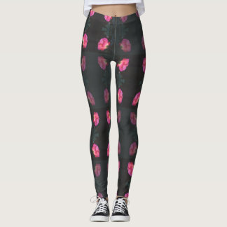 Rosa Rosenmuster Leggings