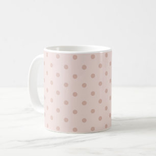 Rosa Rosenpunkte Kaffeetasse