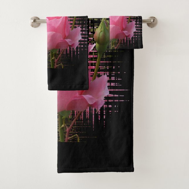 Rosa Rosenspritze Badhandtuch Set (Insitu)