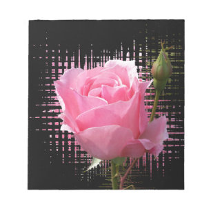 Rosa Rosenspritze Notizblock