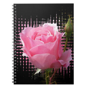 Rosa Rosenspritze Notizblock