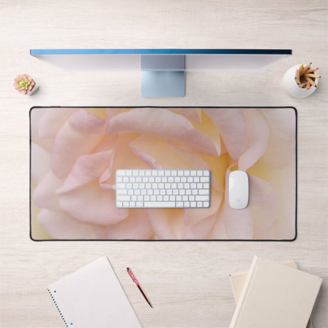 Rosa Rosenstapel Kunst-Desk Mat Pad Schreibtischunterlage (Büro 1)