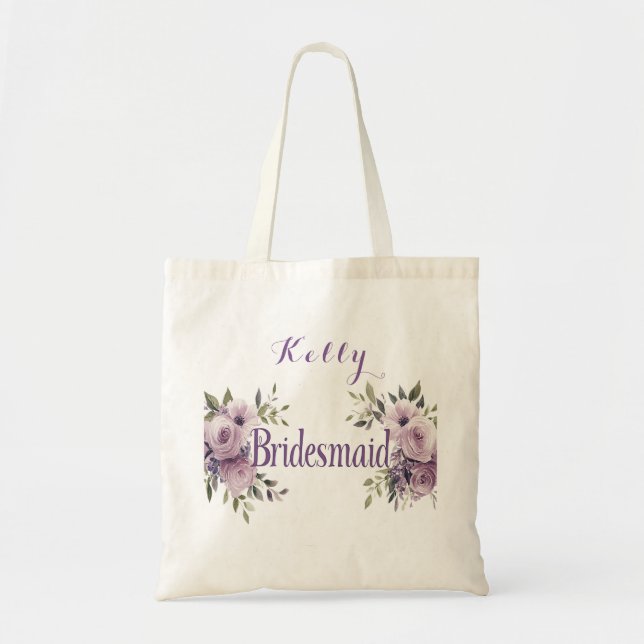 Rosa Roses Elegante Watercolor Tragetasche (Vorne)