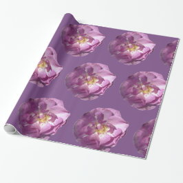 Rosa Roses glänzendes Wrapping Paper Geschenkpapier
