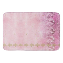 Rosa Roses Grunge Damask - Badematte