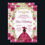 Rosa Roses Mexican Girl 15. Geburtstag Einladung<br><div class="desc">Pink Roses Mexican Girl 15. Geburtstag Einladung Mis Quince Anos,  15. Geburtstag</div>
