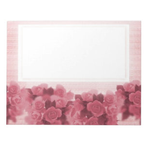 Rosa Roses Notepad Notizblock