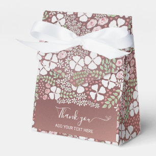 Rosa Roses Weiße Flora Danke für Ihre Unterstützun Geschenkschachtel