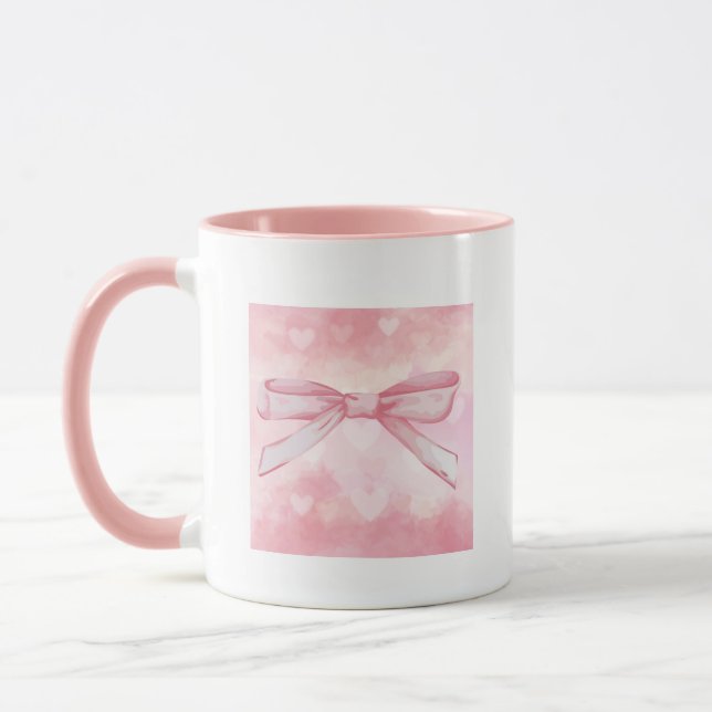 Rosa rosett mugg tasse (Links)