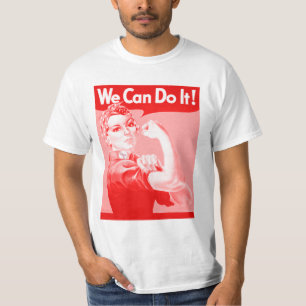 Rosa Rosie der Nieteneinschläger "wir können ihn T-Shirt