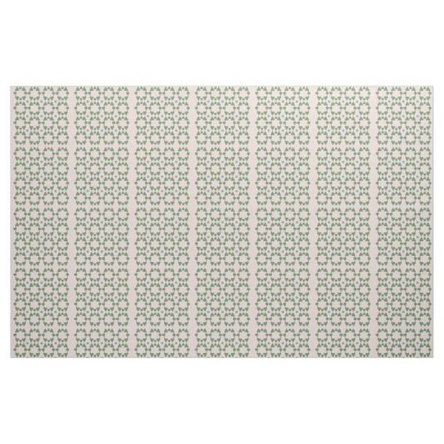 Rosa rot aus der Mitte des Jahrhunderts, grün, gem Stoff (Fat Quarter (45,7 x 55,9 cm))