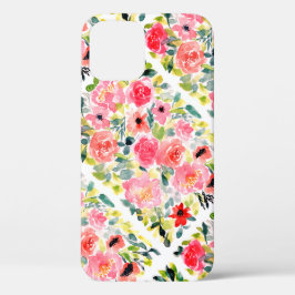 Rosa Rot Grünes Blumenwasser Farbe Case-Mate iPhon iPhone Hülle