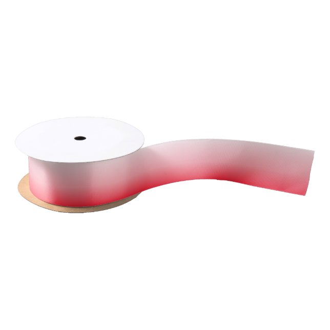Rosa Rot Ombre Gradient Satinband (Spule)