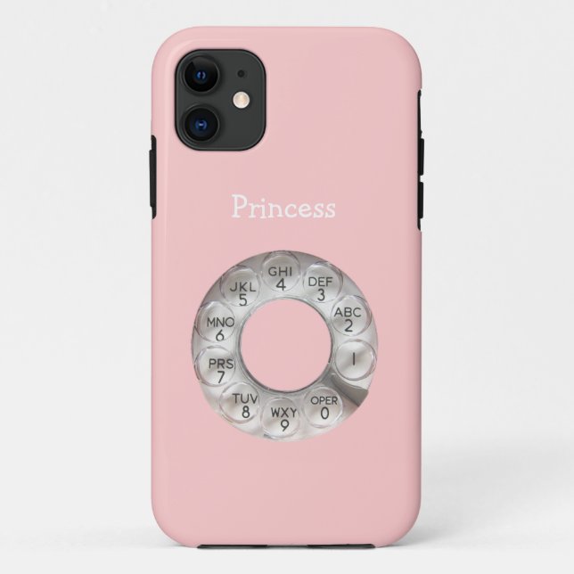 Rosa Rotary Phone Case-Mate iPhone Hülle (Rückseite)