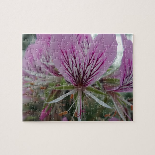 Rosa rote Blumen-Puzzle (Horizontal)