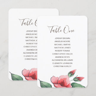 Rosa rote Blumengrün Hochzeitskarte. Einladung