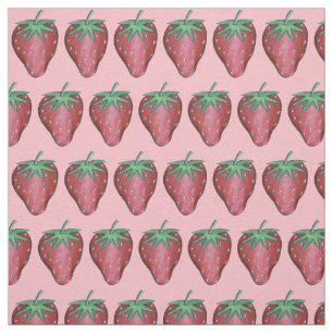 Rosa Rote Erdbeere Sommer Berries Garten Berry Stoff