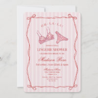 Rosa & Rote Herz Wäsche Dusche Party Slip