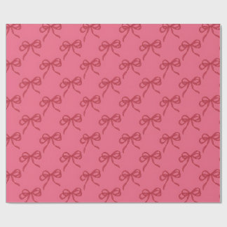 Rosa rote Kokettenbögen minimal und süß  Geschenkpapier