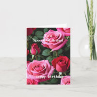 Rosa Rote Rosen für eine besondere Freundin zum Ge