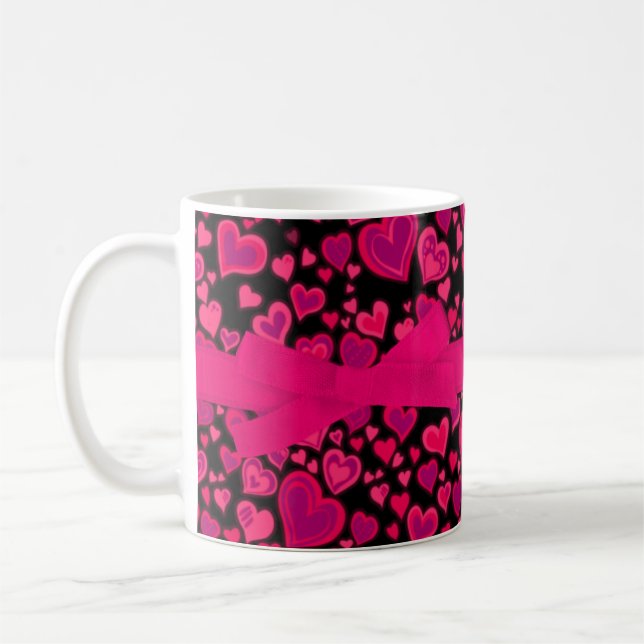 Rosa rote Tasse (Links)