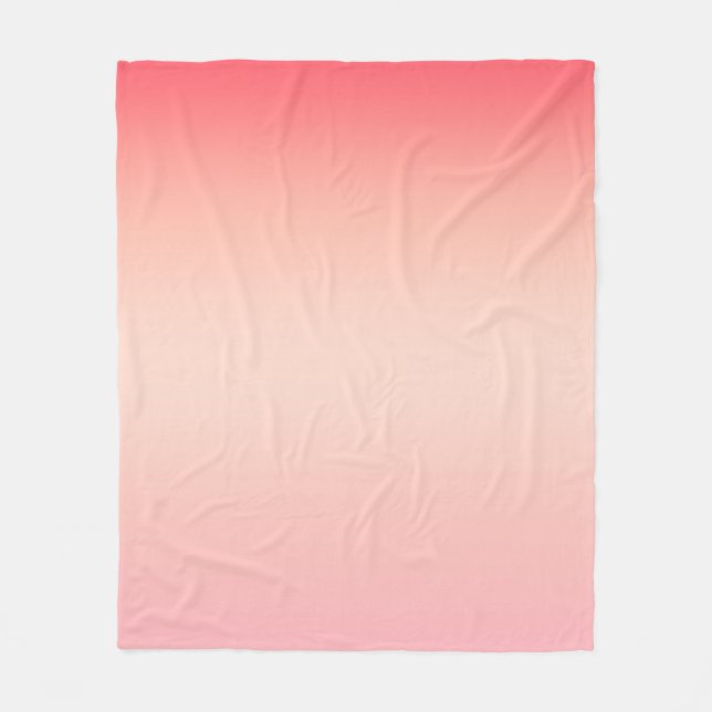 Rosa, rote und gelbe Hintergrundfarbe Fleecedecke (Vorderseite)