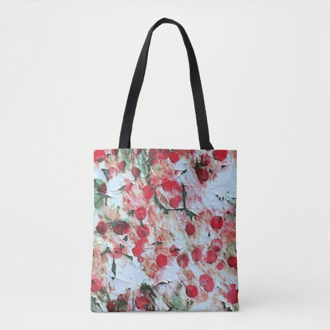 Rosa roter Schmutzpolka Dot Grunge Decke Tasche (Vorderseite)