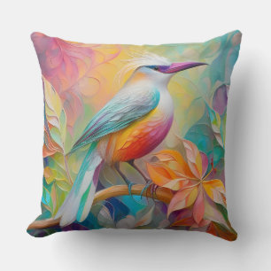 Rosa Roter Vogel Kissen