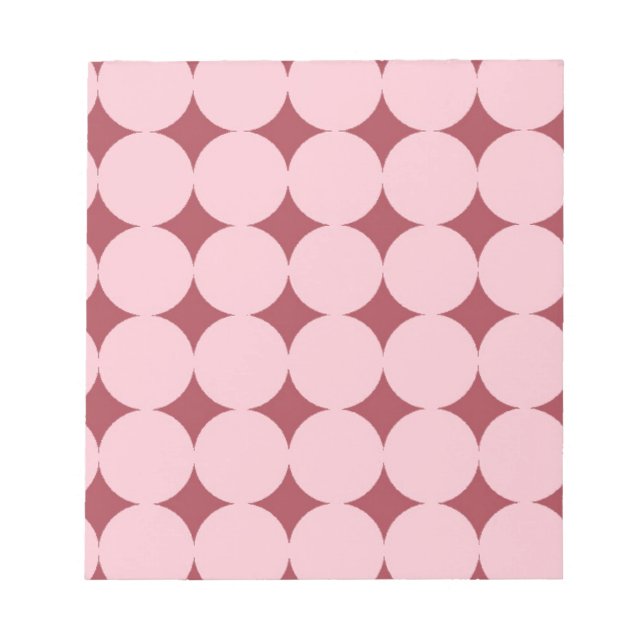 rosa rotes Muster Notizblock (Vorderseite)