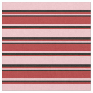 rosa, rotes und schwarzes Muster Stoff